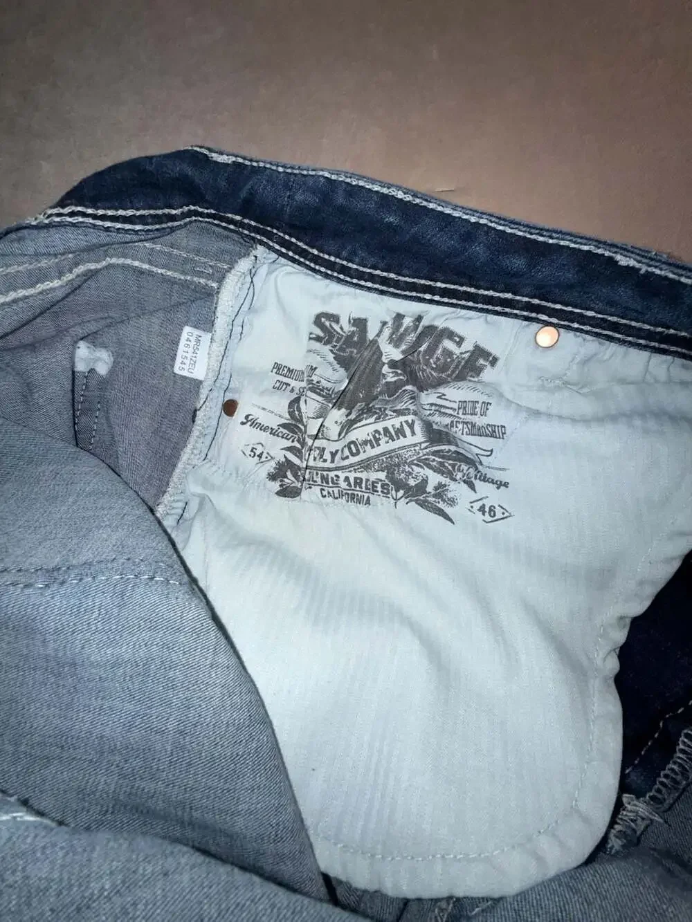 Salvage Supply Straight Relaxed Fit Distressed Jeans Size 44R (B1-2062)